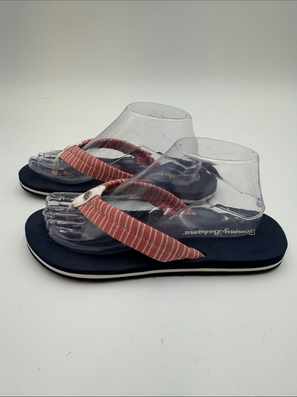 TOMMY BAHAMA sz9.5 PATRIOTIC Red White and Blue Flip Flop Sandals JULY 4th! - Picture 4 of 11